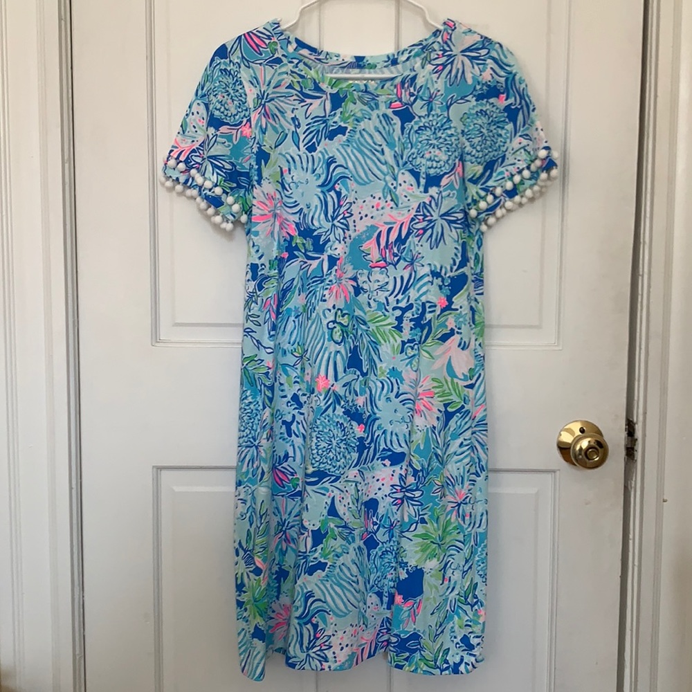 Lilly Pulitzer dress with Pom-Pom detail